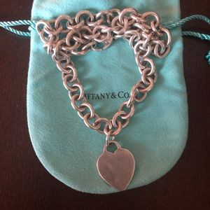 Tiffany and Co Heart Tag Chocker Necklace (925)